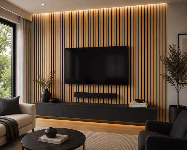 Acoustic Wood Slat Wall Panels